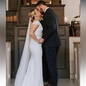 118" Long Cathedral Length Veil Bridal Bride Wedding Tulle Hair Comb Accessory